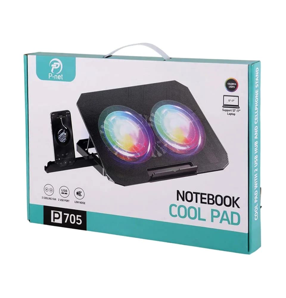 خنک کننده لپ تاپ گیمینگ P-NET پی نت مدل P 705 — تصویر ۳