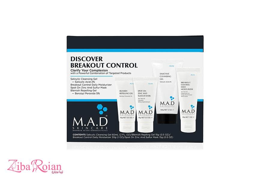 پکیج کنترل جوش و چربی ام ای دی – Discover Breakout Control M.A.D