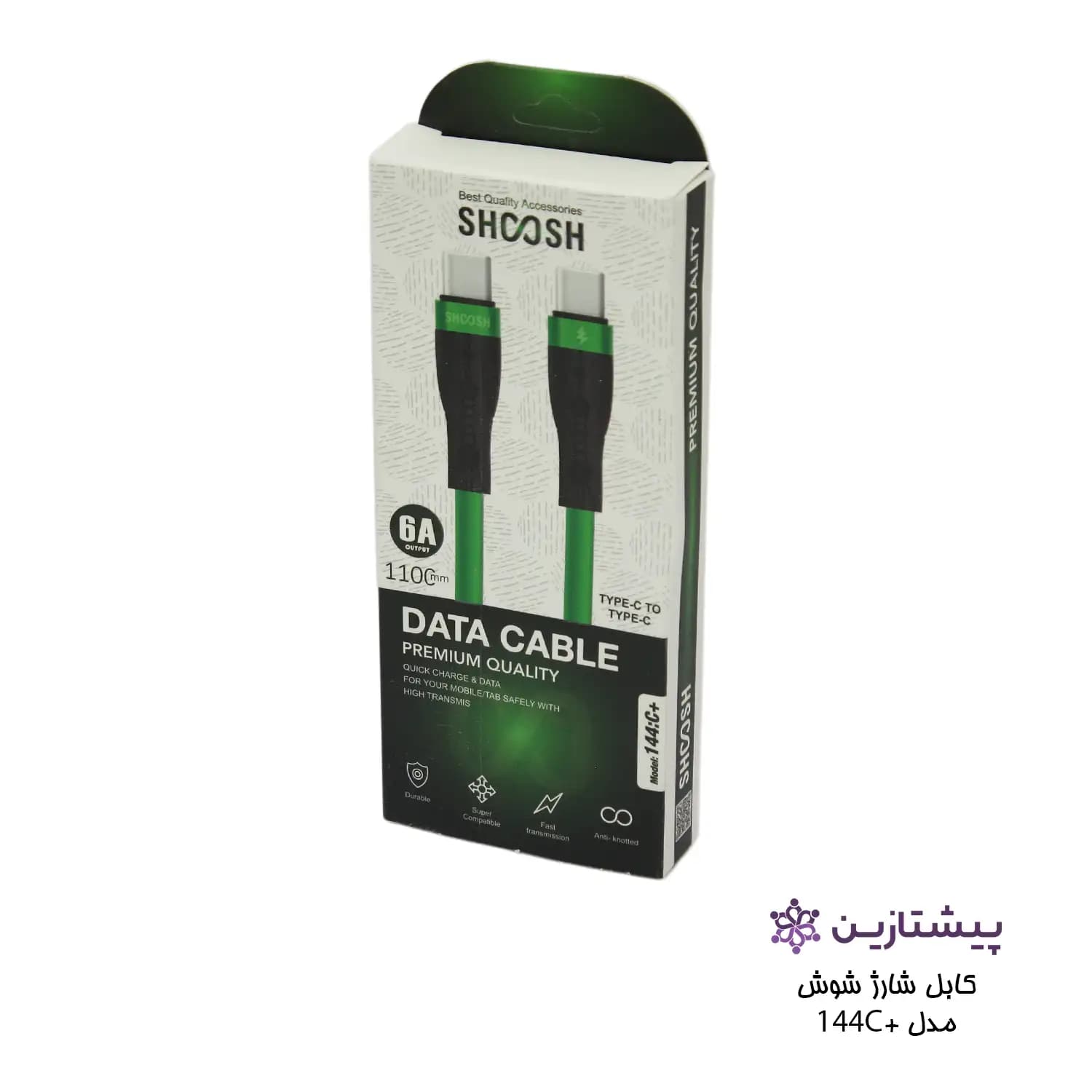 کابل شارژ موبایل شوش 2 سر تایپ سی مدل +shoosh Cable Charge 144C