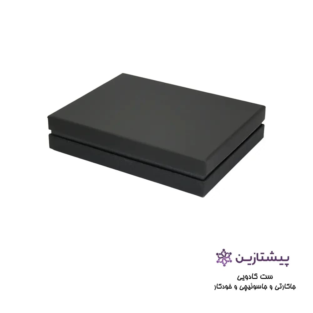 ست مدیریتی تبلیغاتی ۳ تکه با خودکار، جاکلیدی و جاکارتی با جعبه کادویی S45 — تصویر ۲