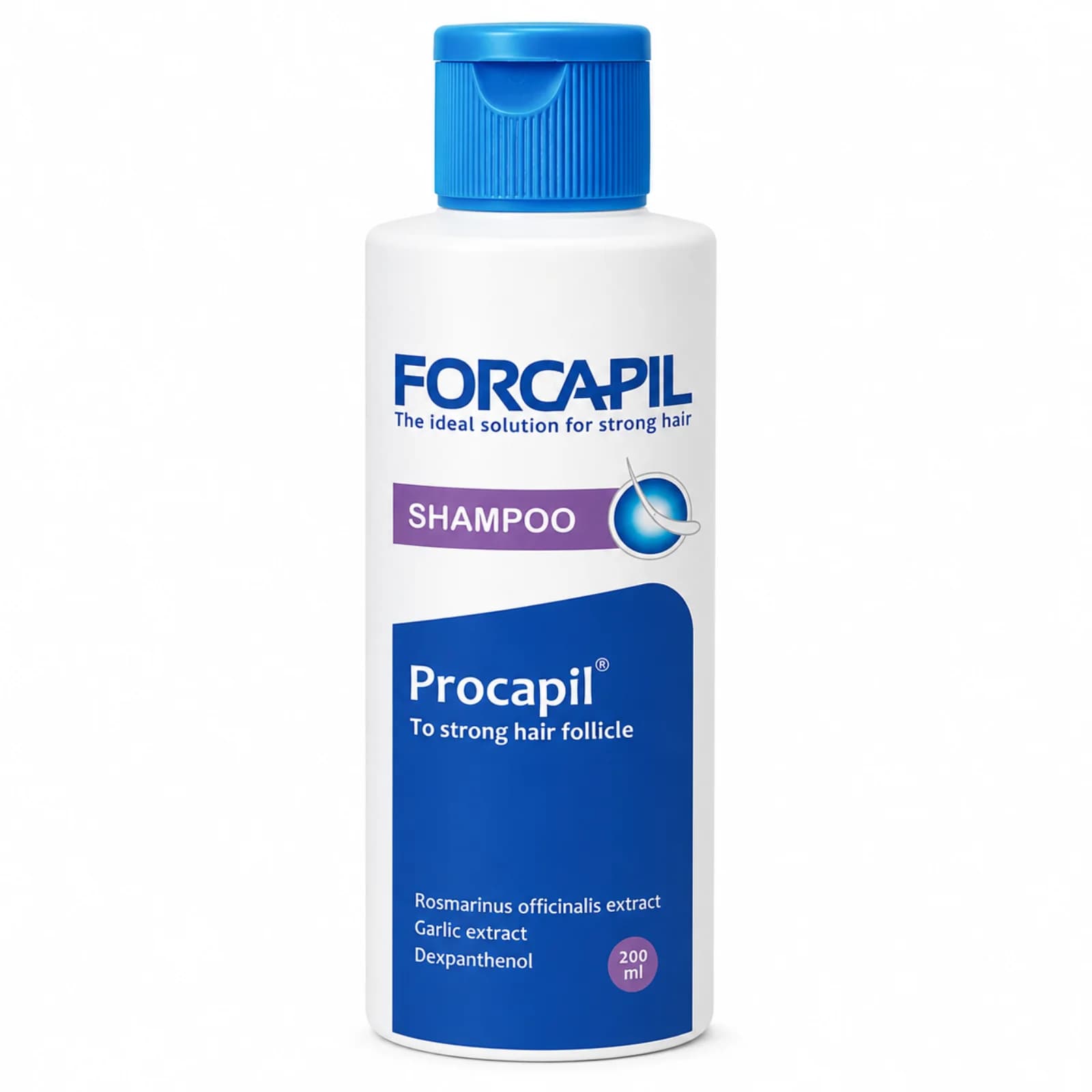 شامپو تقویت کننده و ضد ریزش مو فورکاپیل حاوی پروکپیل 200 میلی لیتر