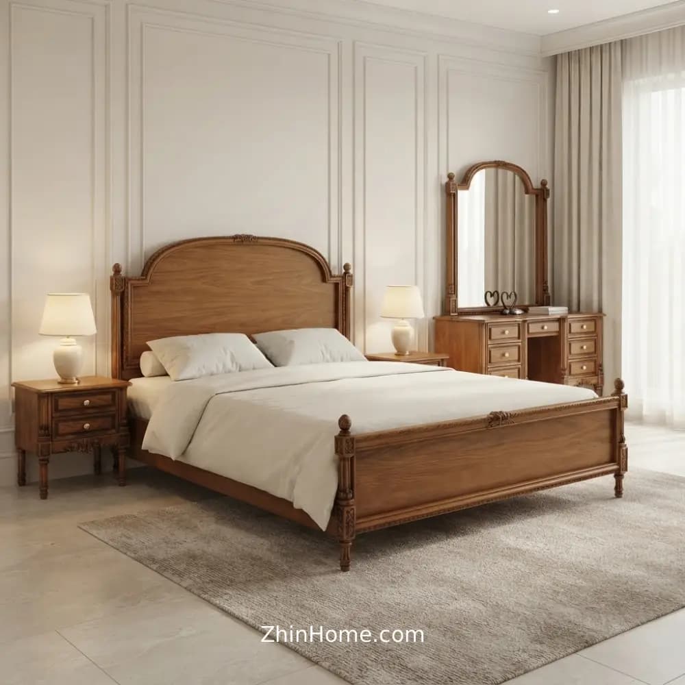 سرویس خواب نئوکلاسیک کاجی