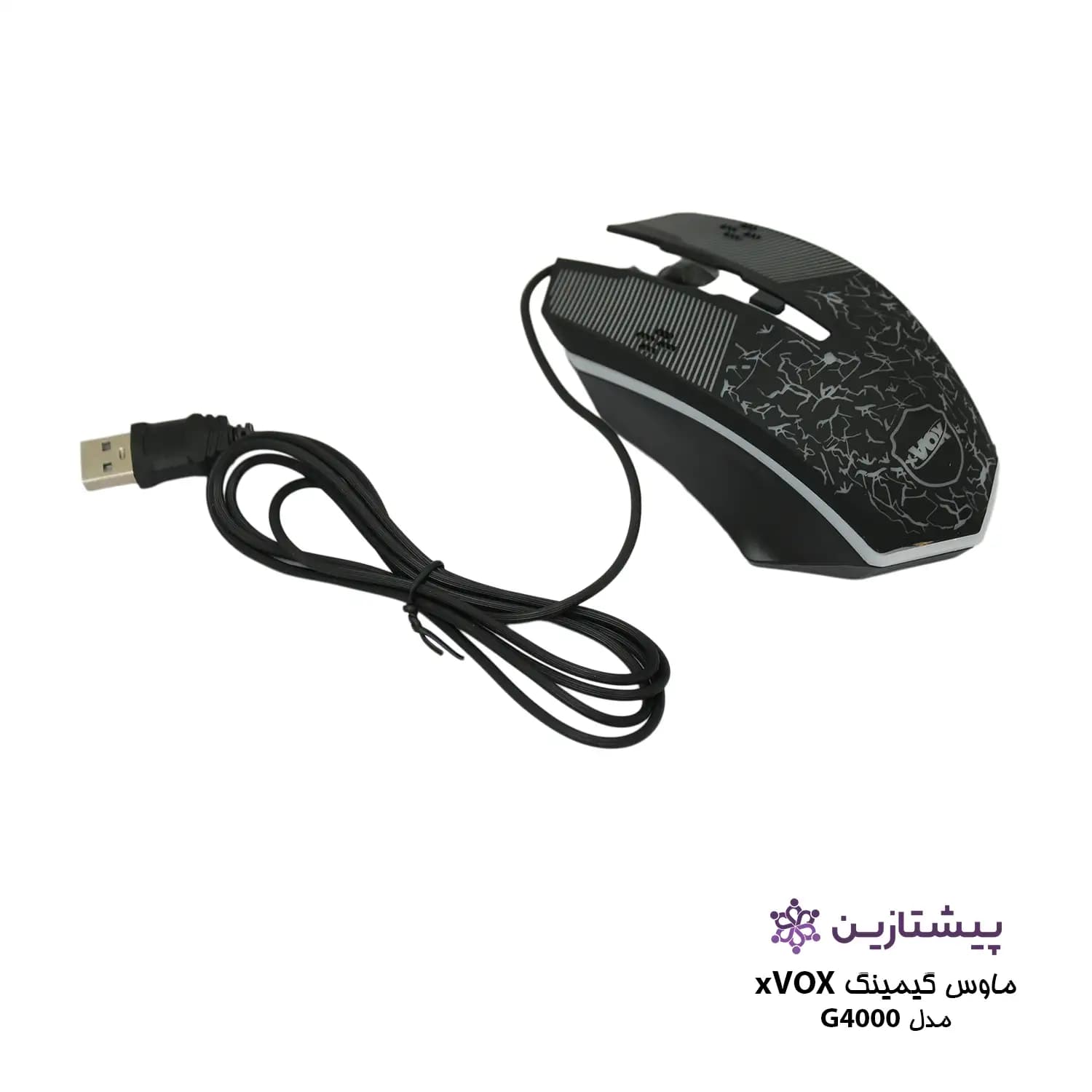 موس گیمینگ سیم دار LED RGB ایکس وکس مدل XVOX G4000 — تصویر ۳