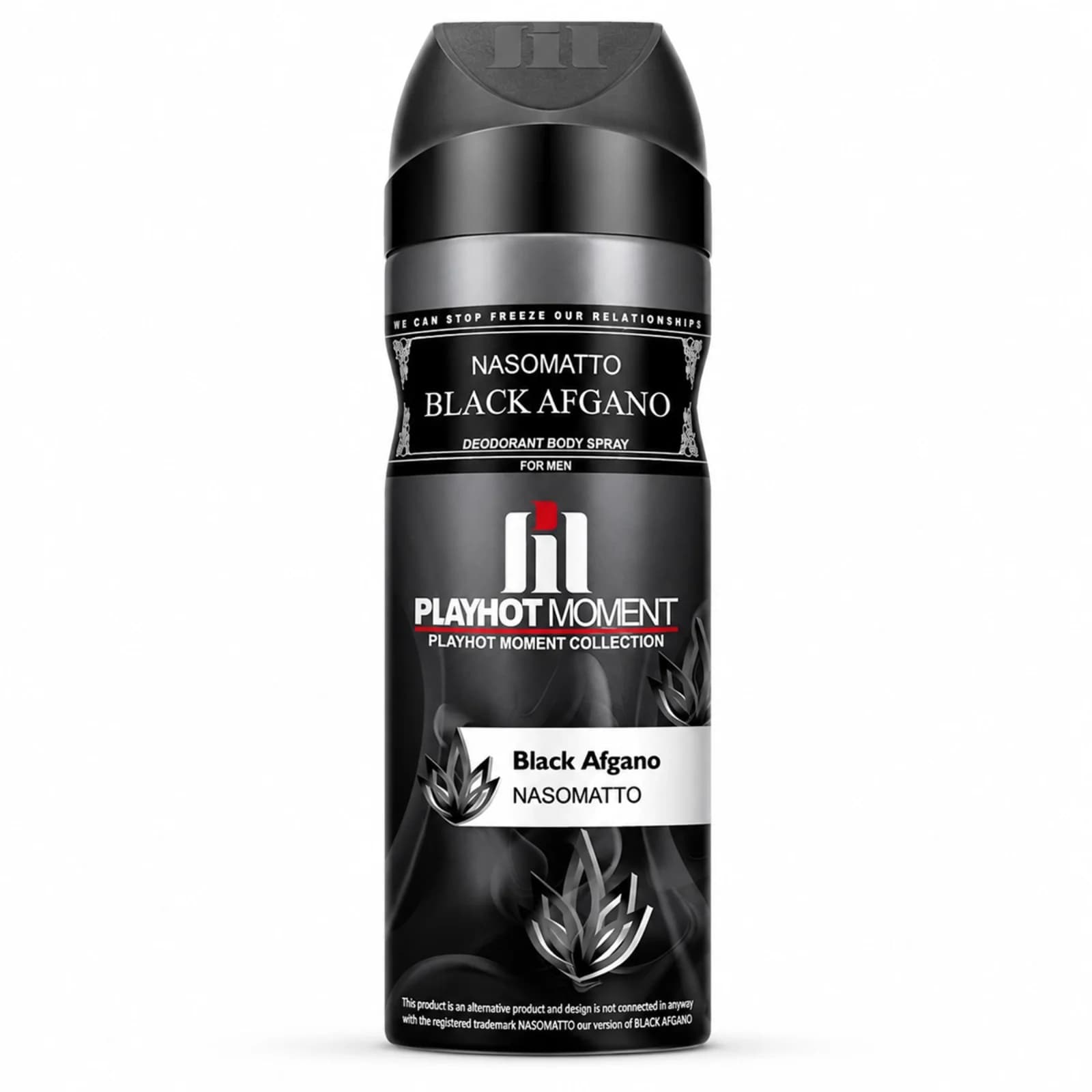 اسپری دئودورانت مردانه پلی هات مومنت با رایحه Nasomatto Black Afgano حجم 200 میل