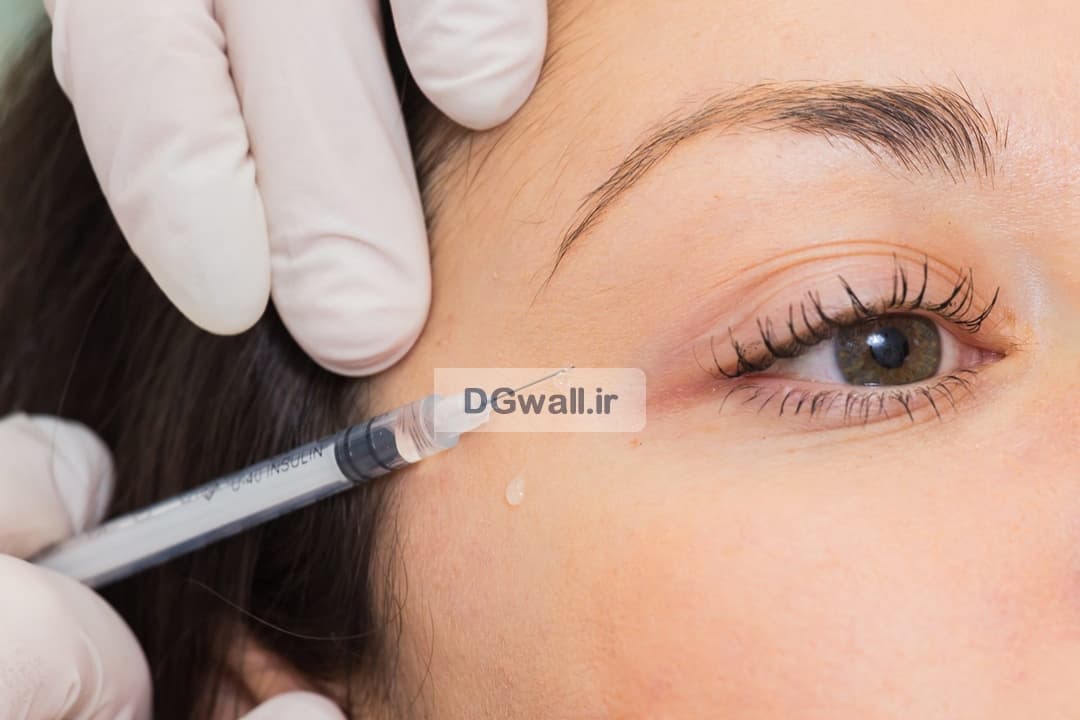 پوستر دیواری آرایشگاه زنانه تزریق زیبایی دور چشم JBSW0050 — تصویر ۲