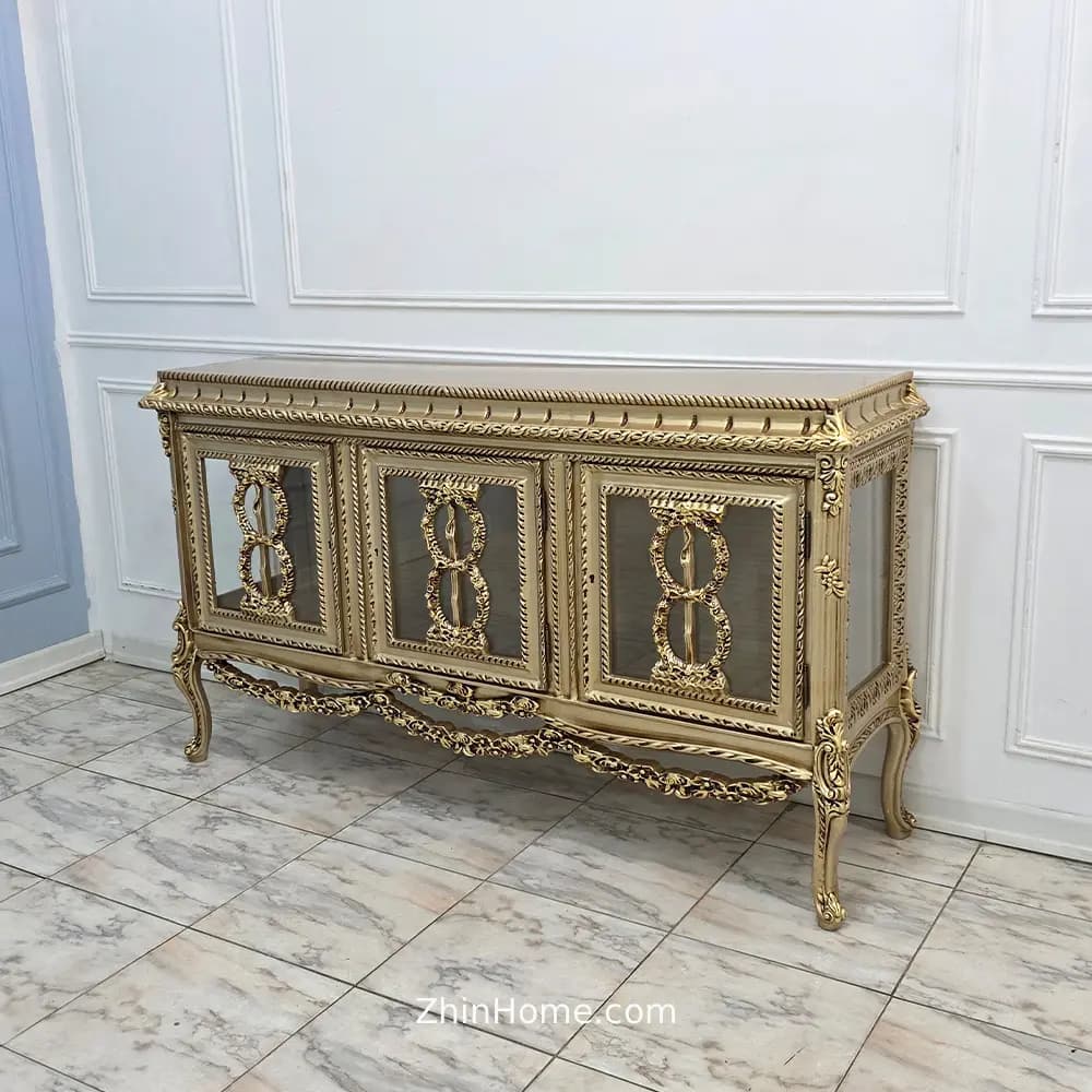 کنسول ویترین کلاسیک ریسه ای — تصویر ۵