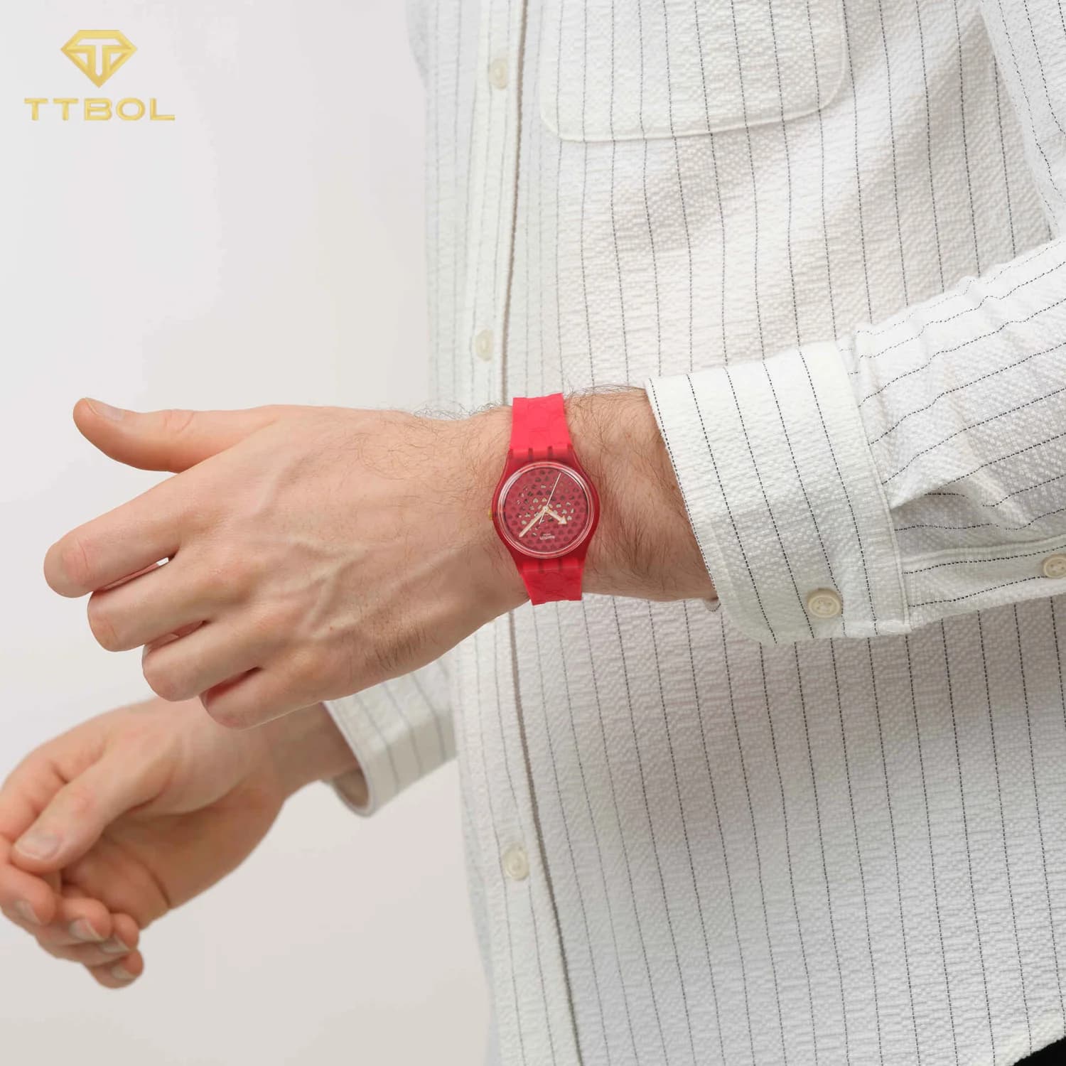 ساعت مچی سواچ SWATCH LOVE IN SCARLET SO28Z122 — تصویر ۳