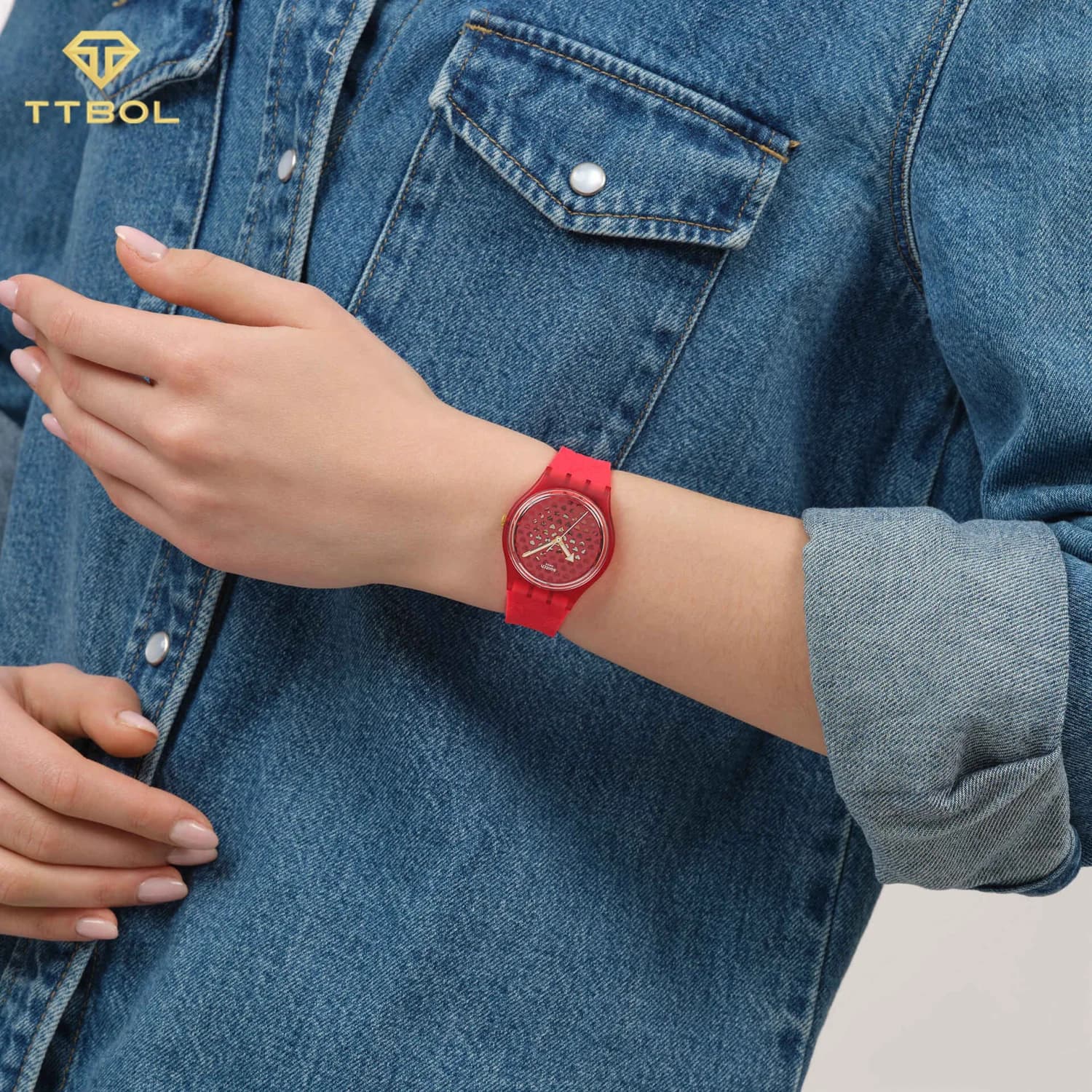 ساعت مچی سواچ SWATCH LOVE IN SCARLET SO28Z122 — تصویر ۲