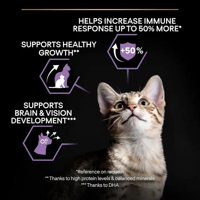 غذا خشک بچه گربه پروپلن (کیتن) طعم مرغ وزن 400 گرم ProPlan Kitten Healthy Start — تصویر ۵