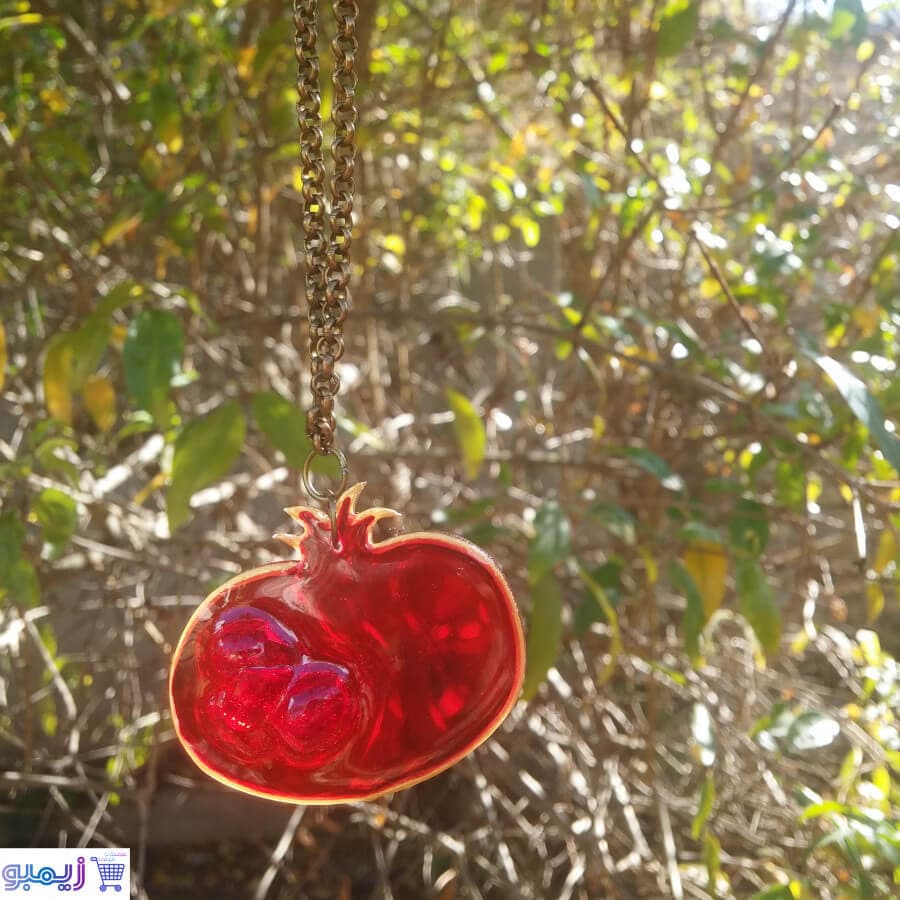 گردنبند رومانتویی ناردونه قرمز — تصویر ۲