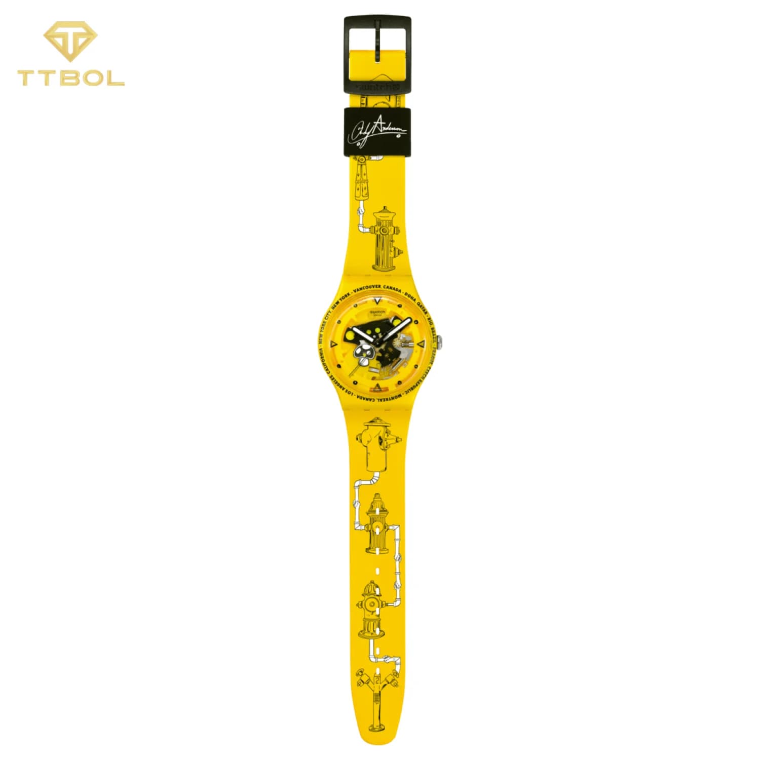 ساعت مچی سواچ SWATCH TIME WITH ANDY ANDERSON SO29J101 — تصویر ۶