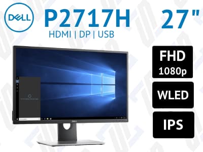 مانیتور استوک Dell P2717H سایز 27 اینچ W-LED FHD IPS HDMI 99%sRGB 6ms