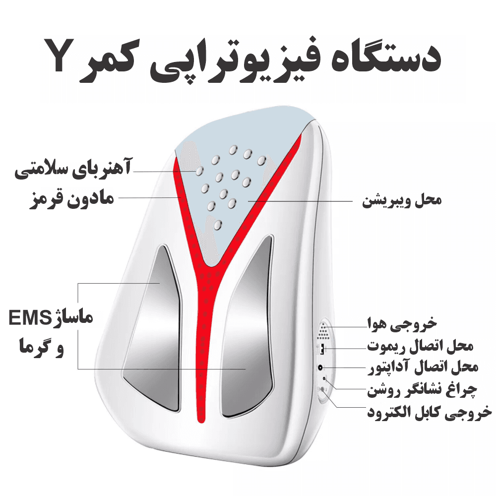 ماساژور هوشمند کمر Y (فیزیوتراپی کمر) کد SH06 — تصویر ۳