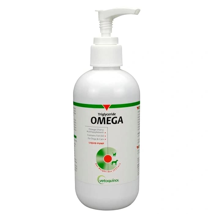روغن امگا سگ و گربه ویتوکینول درمان آلرژی و بیماری پوستی Vetoquinol Triglyceride Omega