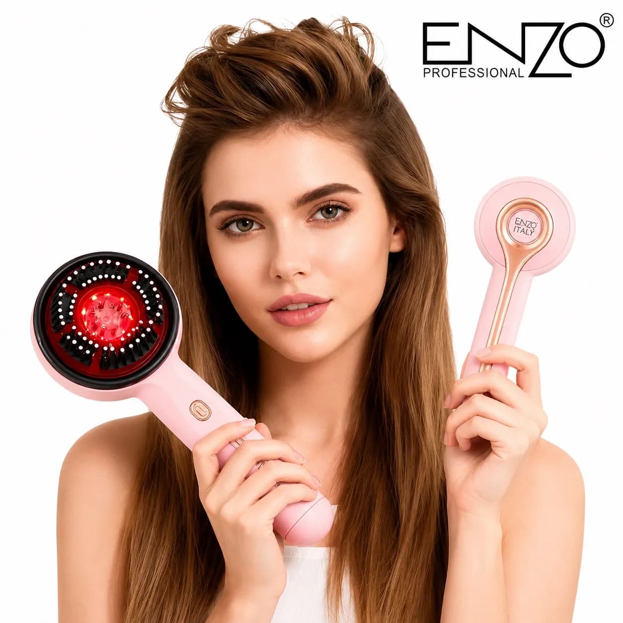ماساژور و برس سر مادون قرمز ENZO — تصویر ۲