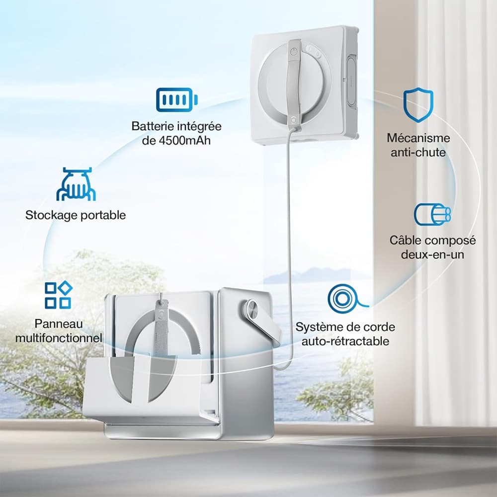 ربات شیشه پاک کن اکووکس مدل Ecovacs WINBOT W2 OMNI — تصویر ۵