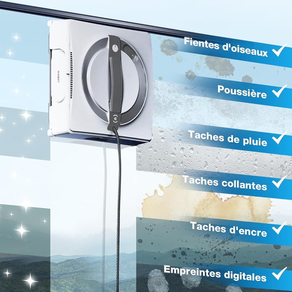 ربات شیشه پاک کن اکووکس مدل Ecovacs WINBOT W2 OMNI — تصویر ۴