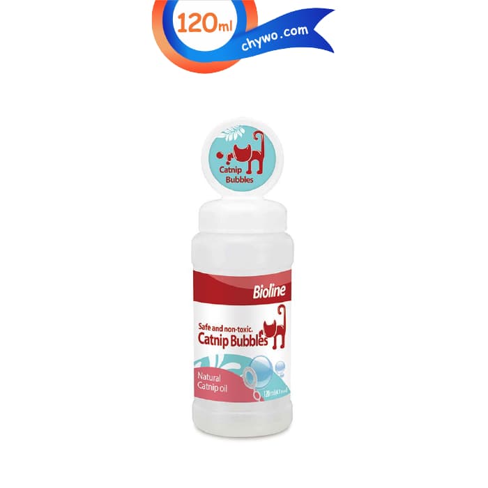 حباب ساز گربه بایولاین با رایحه کت نیپ وزن 120 میلی لیتر Bioline Catnip Bubbles