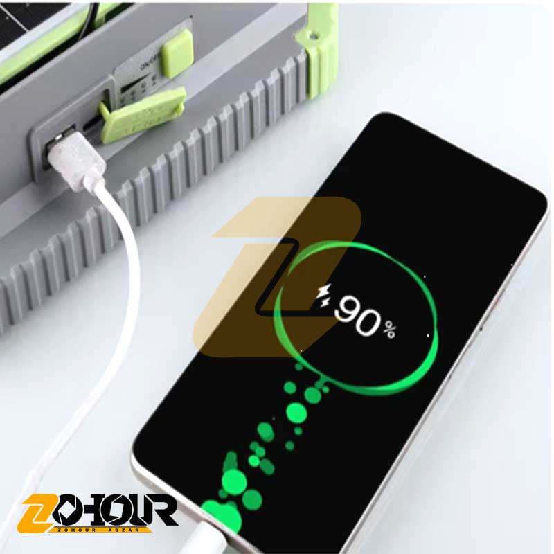 پرژکتور شارژی خورشیدی سولار مدل SOLAR JLP-2196 — تصویر ۷