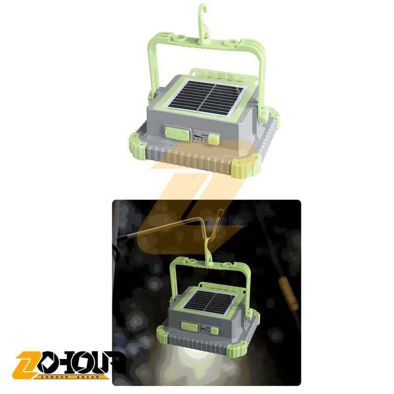 پرژکتور شارژی خورشیدی سولار مدل SOLAR JLP-2196 — تصویر ۶