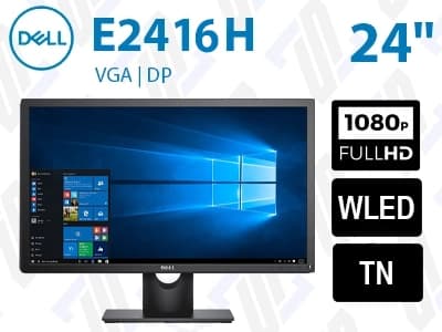 مانیتور دل Dell E2416H سایز 24 اینچ استوک W-LED FHD TN 99%sRGB
