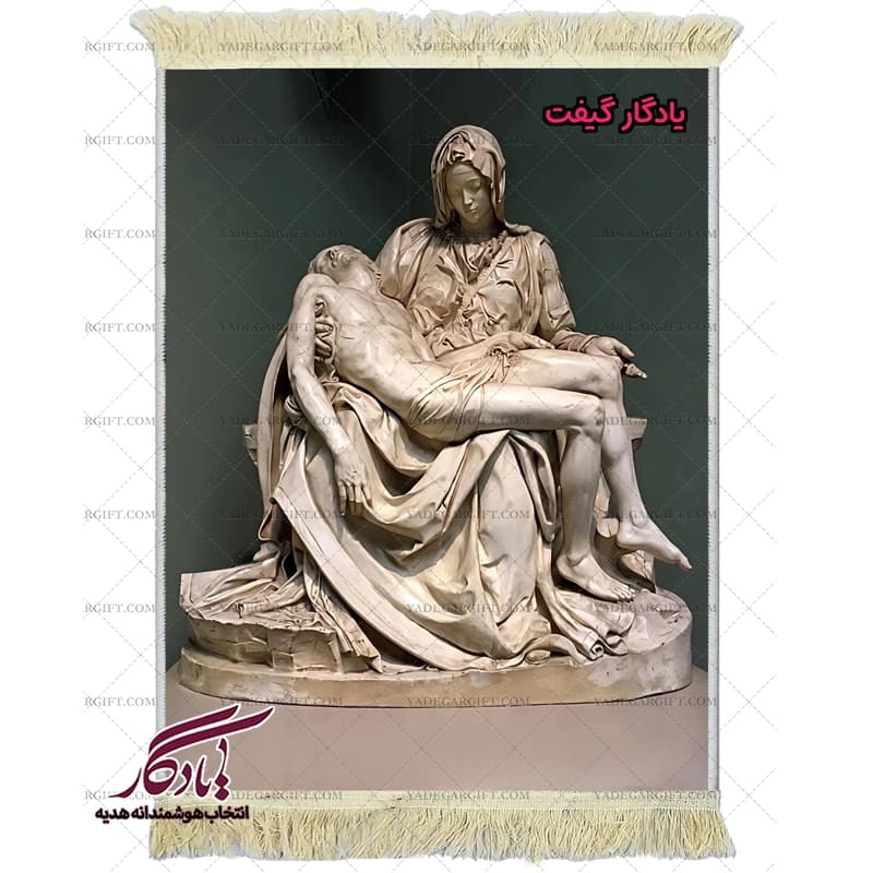 تابلو فرش ماشینی طرح تندیس پیتا کد t18