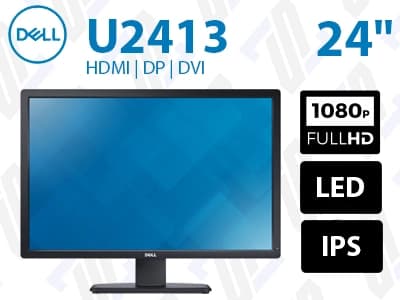 مانیتور استوک Dell U2413 دل 24 اینچ LED FHD IPS sRGB 100% 8ms HDMI