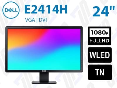 مانیتور دل Dell E2414H سایز 24 اینچ استوک W-LED FHD TN 5ms