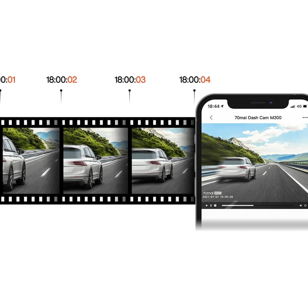 دوربین خودرو شیائومی مدل 70mai Dash Cam M300 — تصویر ۶