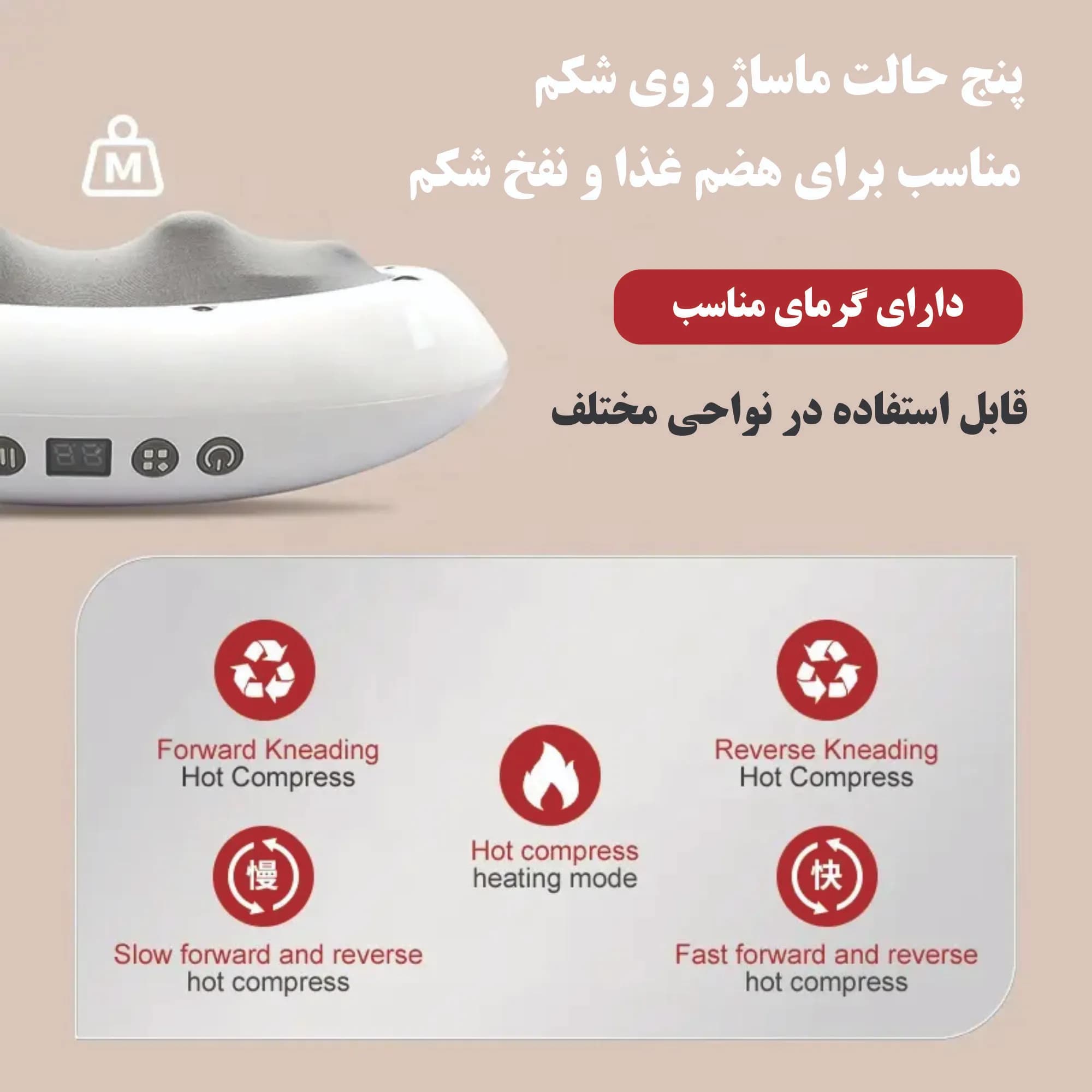 ماساژور غلتکی چندکاره — تصویر ۳