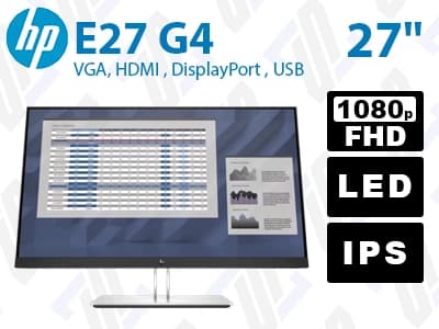 مانیتور استوک HP E27 G4 اچ پی 27 اینچ LED FullHD IPS 5ms
