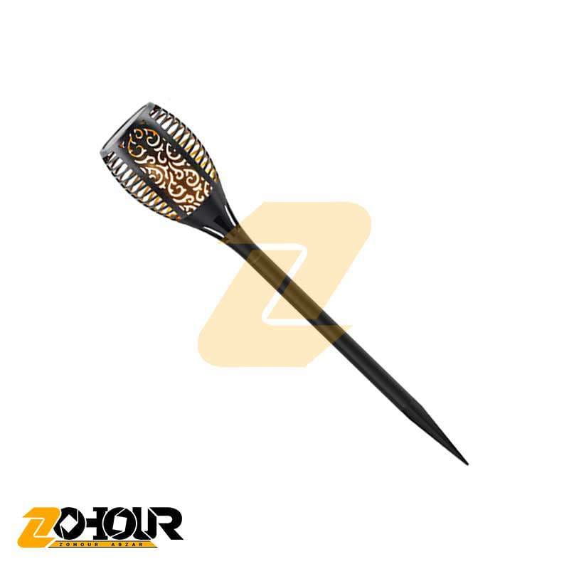 چراغ باغچه‌ای بزرگ خورشیدی مشعلی تزئینی مدل XF-6018 — تصویر ۳