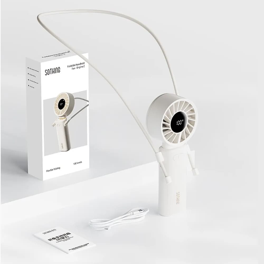 پنکه شارژی دستی شیائومی یوپین سوتینگ مدل Sothing Foldable Handheld Fan – Engine Z — تصویر ۷