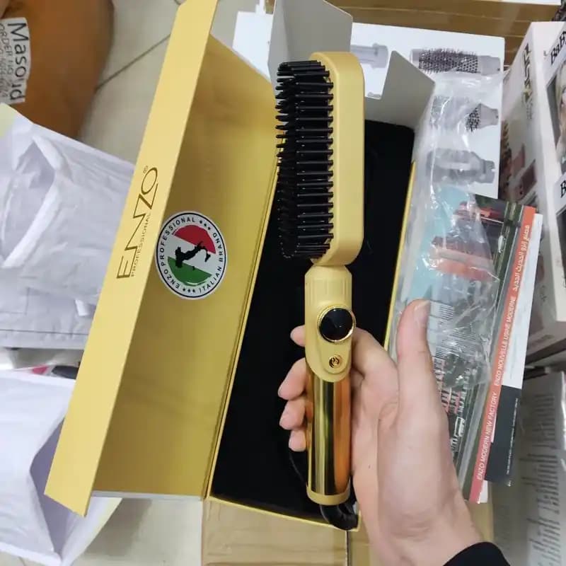 برس حرارتی انزو EN-4002 صورتی — تصویر ۲