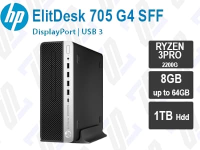 کیس HP ElitDesk 705 G4 Sff پردازنده RYZEN 3PRO 2200G