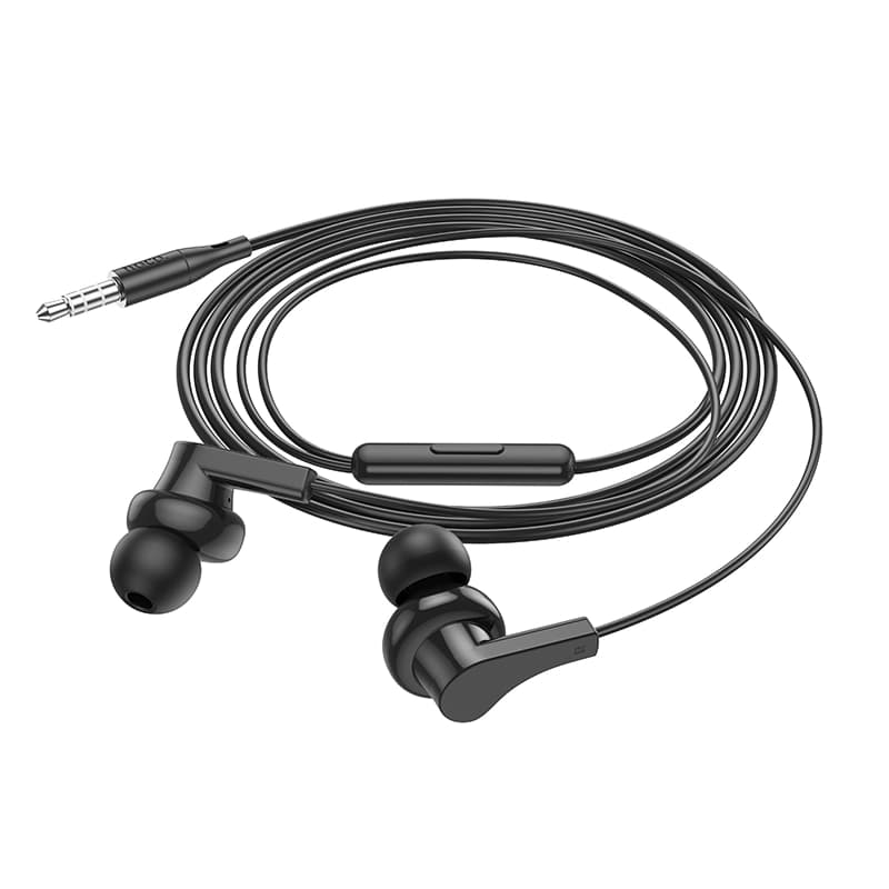 هندزفری سیمی هوکو مدل M114 | میکروفون و جک 3.5 میلی‌متری AUX — تصویر ۳