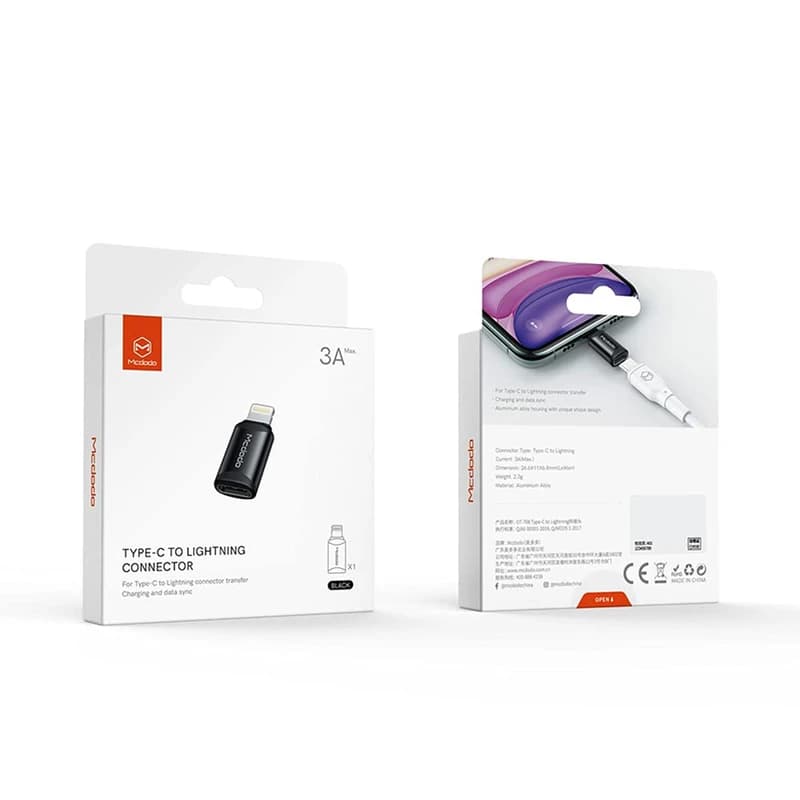 مبدل OTG تایپ سی به لایتینینگ مک دودو | Type-C به lightning مدل OT-7680 — تصویر ۶