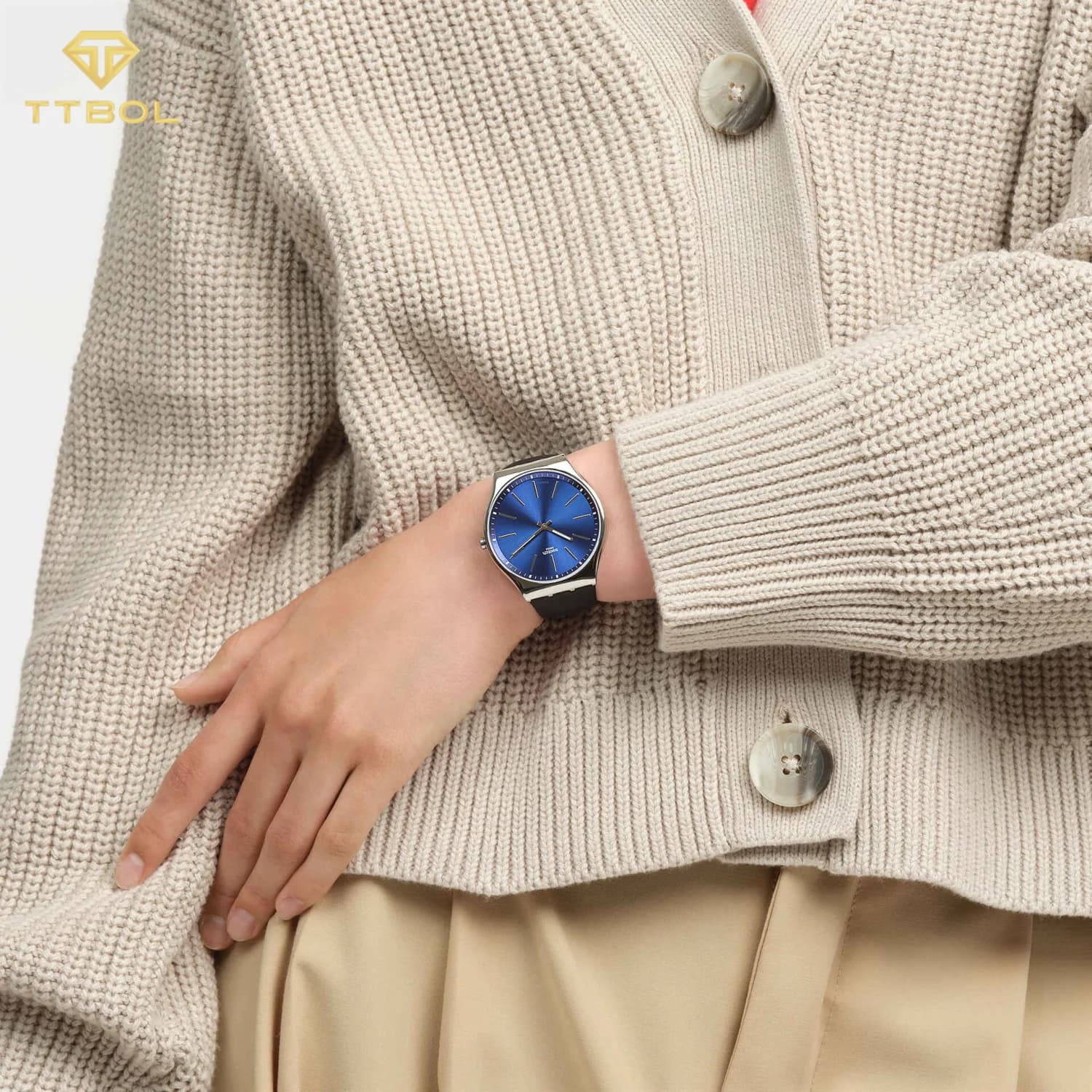 ساعت مچی سواچ SWATCH FORMAL BLUE 42 SS07S125 — تصویر ۲