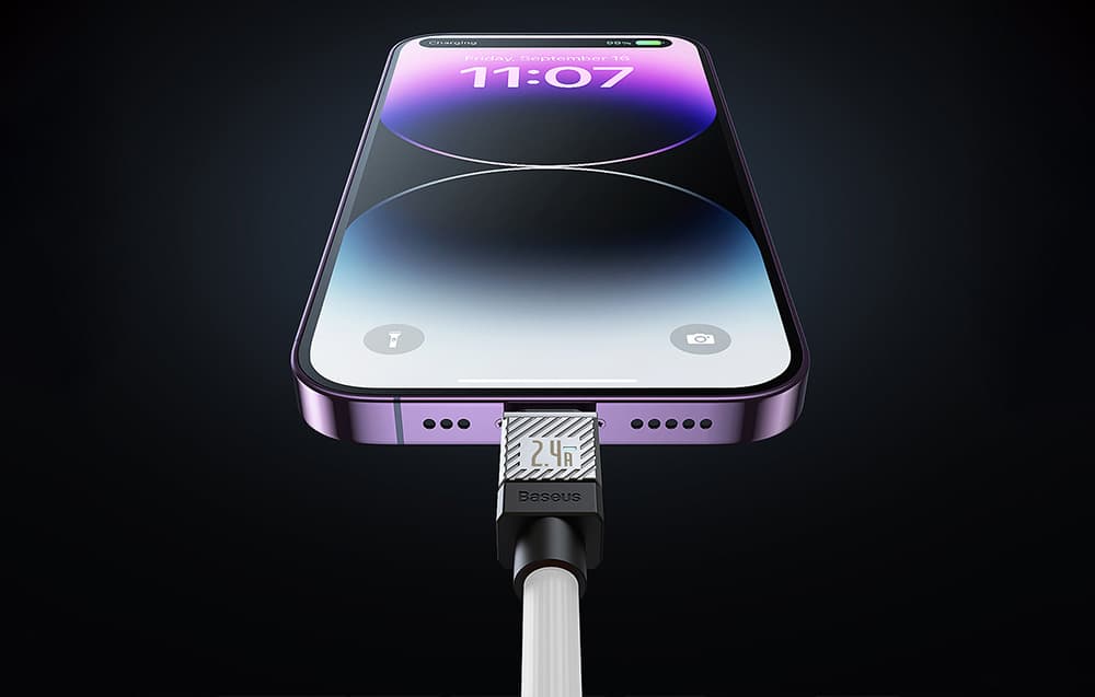 کابل شارژ باسئوس USB-A به لایتنینگ مدل CAKW000502 طول 2 متر — تصویر ۲