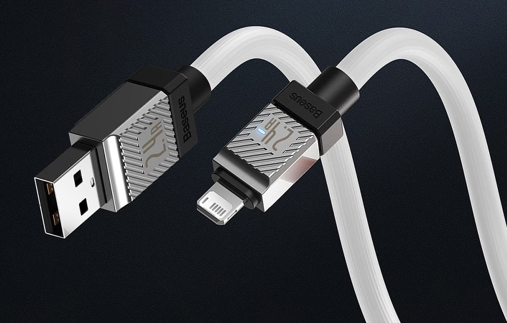 کابل شارژ باسئوس USB-A به لایتنینگ مدل CAKW000502 طول 2 متر — تصویر ۳