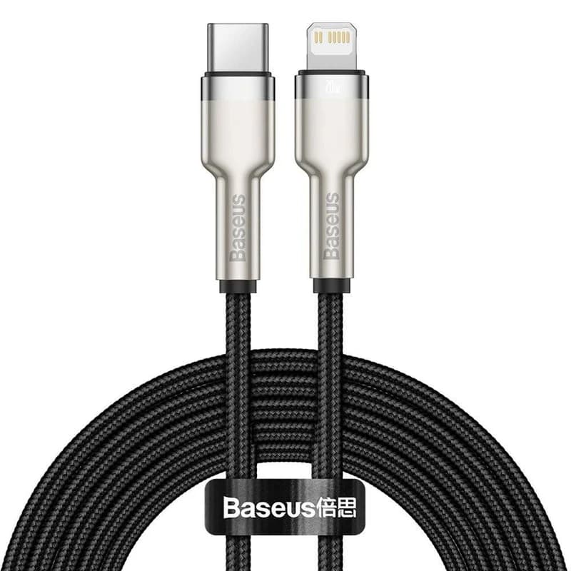 کابل شارژ باسئوس USB-C به لایتنینگ مدل CATLJK-01 طول 25 سانتی‌متر