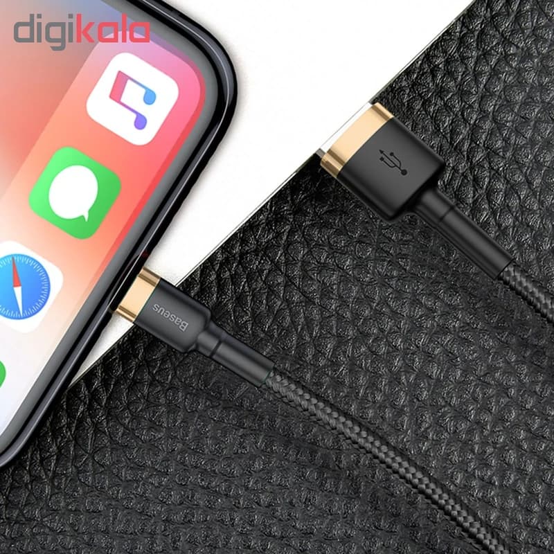 کابل شارژ باسئوس USB-A به لایتنینگ مدل CALKLF-BG1 طول 1 متر — تصویر ۸
