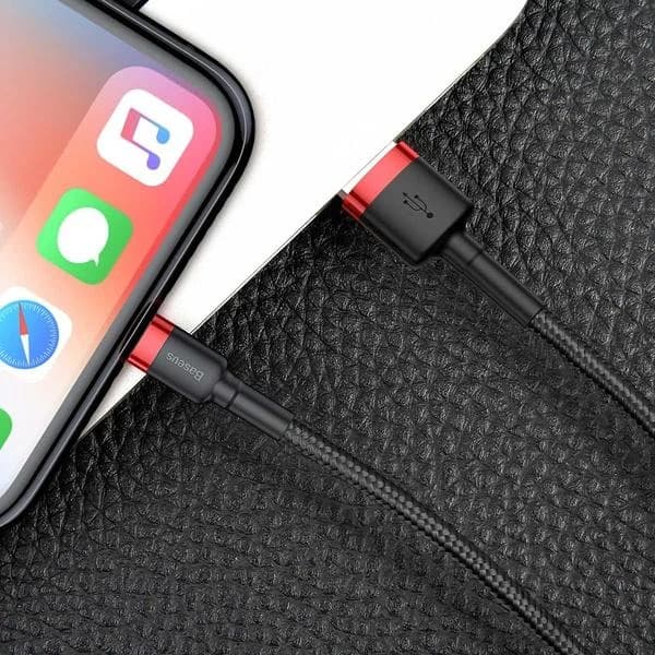 کابل شارژ باسئوس USB-A به لایتنینگ مدل CALKLF-AG1 طول 50cm — تصویر ۳