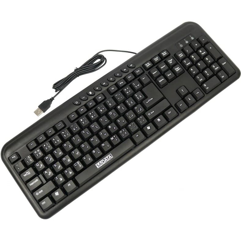 کیبورد باسیم سادیتا مدل SADATA SK-1700 با طراحی ارگونومیک — تصویر ۳