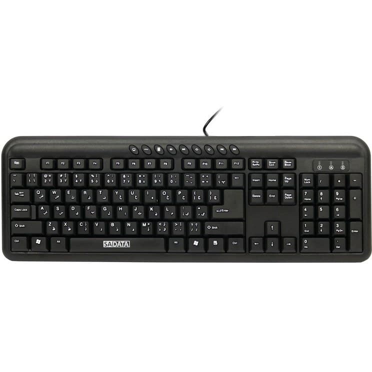 کیبورد باسیم سادیتا مدل SADATA SK-1700 با طراحی ارگونومیک