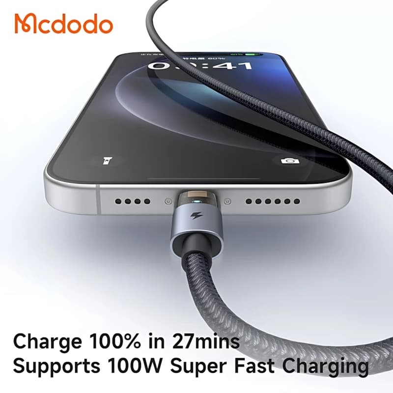 کابل شارژ مک دودو USB-A به USB-C طول 1.2 متر 66 وات | مدل CA-6890 — تصویر ۴