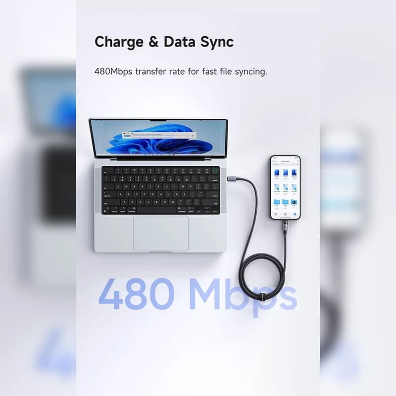 کابل شارژ USB-C به USB-C مک دودو 100 وات طول 1.2 متر | دو سر تایپ سی CA-5580 — تصویر ۸