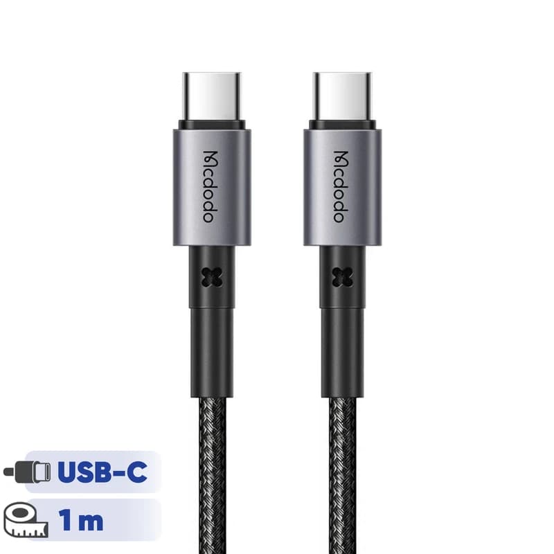 کابل شارژ USB-C به USB-C مک دودو CA-3130 طول 1 متر | دو سر تایپ سی — تصویر ۳