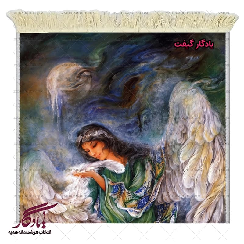 تابلو فرش ماشینی طرح مینیاتور چرا اینچنین؟ کد mi70 — تصویر ۲