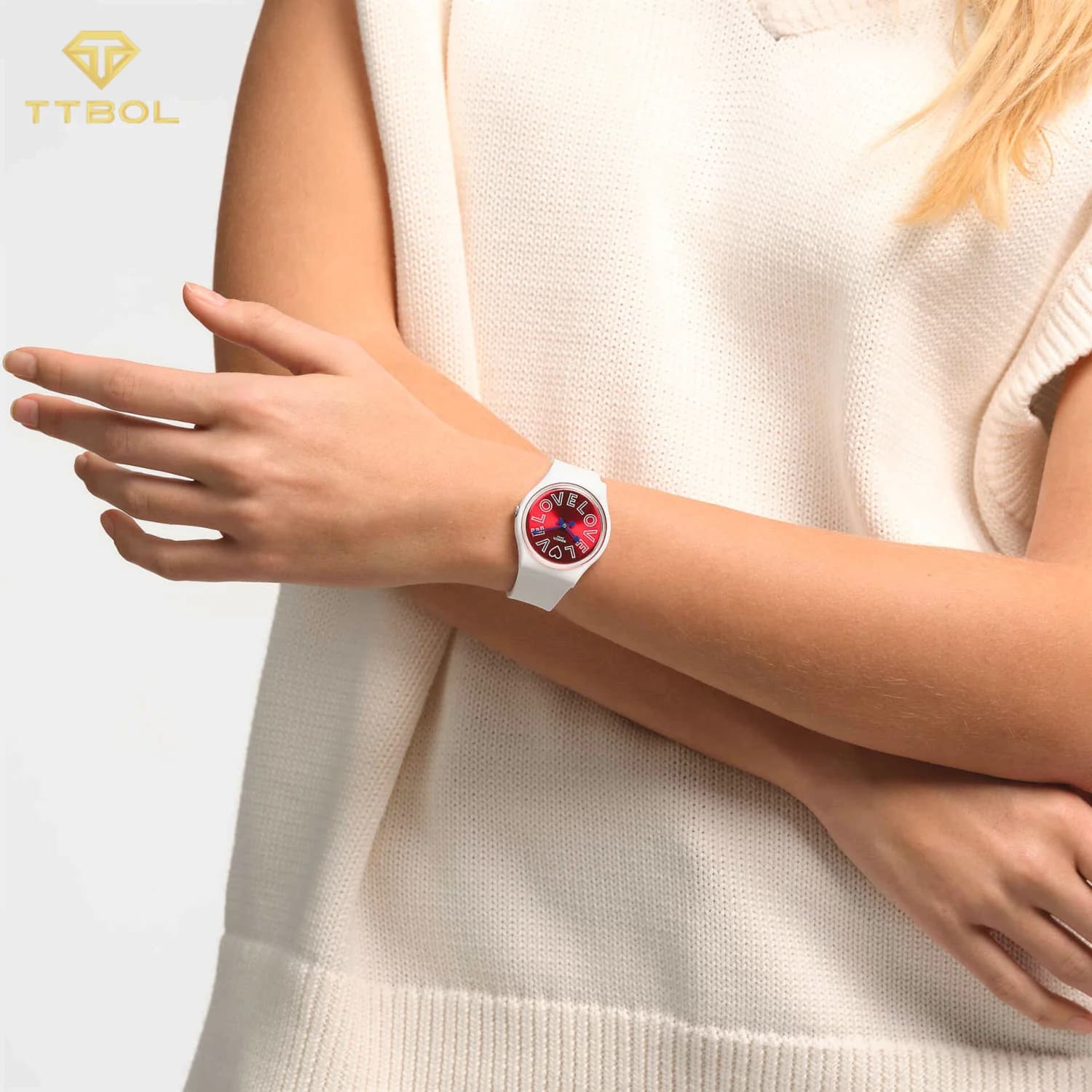 ساعت مچی سواچ SWATCH PUREST LOVE SO28W109 — تصویر ۳